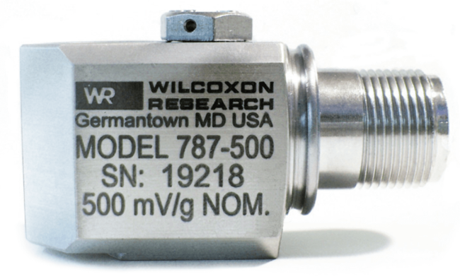 Wilcoxon Sensing Technologies Side-Exit, Low-Frequency Accelerometer, Model 787-500